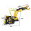 (yellow) Hydraulic Mechanical Arm Toy Birthday Gift DIY Assembly Plastic Robot 5
