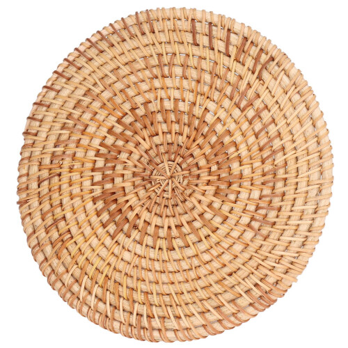Πλενόμενο σουπλά από φυσικό rattan, με πυκνή ύφανση, αντιολισθητικό, στρογγυλό 1