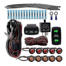 Universal ATV and Side by Side Turn Signal Kit with Switch for Rhino UTV Accessories and Safety