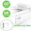 2-Pack 16 Colors Toilet Light Inside Bowl Human Motion Sensor Night Light 3