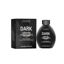 Hydrating Black Bronzer Lotion with Panthenol and Natural Sunflower Extract for Sun Protection