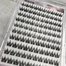 (38pcs, 7 Colour) Glue-Free Dog Eyelash Book | Natural Cluster Eyelashes