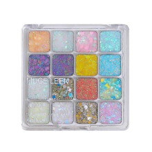 16 Color Eye Shadow Palette Colorful Artist Shimmer Glitter Pigmented Powder