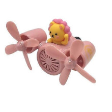 (lion) Car Air Freshener Lovely Animal Pilot Rotating Propeller Air Outlet Fragrance Diffuser