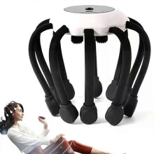 (black) Octopus Head Massager Scalp, Electric Head Massager Scalp Stress Relax