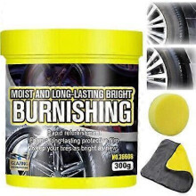 (1 set) Gloss Paste Tire Bright Coating Paste Wax Tire Polish Gloss Cleaner Wax Protecting Car Motorcycle Tires