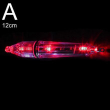 (Red 12cm) 12/17cm Deep Drop Underwater LED Lure Light Fishing Squid Flash Lamp Night