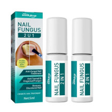 (2PCS) 1-3PCS Nail Fungal Brush Against Nail Fungal Infection 2 in1 Treat & Brighten Nails 5ml