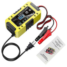 12V 6A Automatic Trickle Battery Charger with Desulfator and Temperature Compensation for UK Vehicles