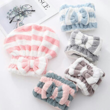 5pcs Absorbent Towel Super Absorbent Quick Drying Hair Hat for Women Adults Children Girls - DD01