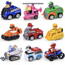 Tângora PAW Patrol Set of 9 Figurines with Vehicles, 9 cm, Kids Toy Collection