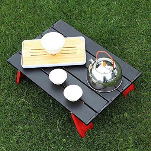 Mini black outdoor folding camping tent home table (red + black) - DD01 2