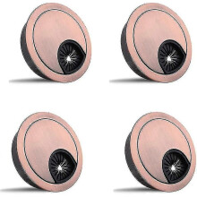 4pcs Cable Grommet for Desk Table Grommet Zinc Alloy Diameter 60mm(red Bronze) - PJ