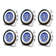 6X Digital Alarm Clock, Date Display Twin Bell Very Loud for Heavy Sleepers Dual Alarm Backlight for Teens