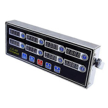 Stainless Steel 8-Channel Digital Kitchen Timer with Loud Alarm for UK Home Cooking and Baking Needs