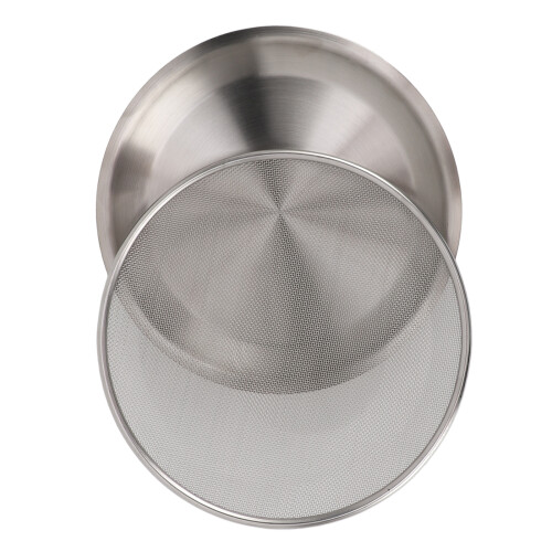 304 SS Colander Bowl Set - Large Capacity, Silver