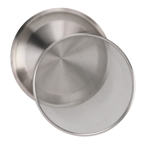 304 SS Colander Bowl Set - Large Capacity, Silver 1