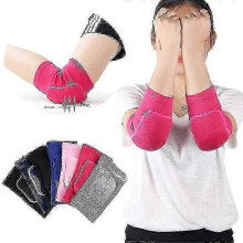 (S, 2pcs grey) Elastic Elbow Pads Thickened Sponge Elbow Knee Protectors Guard Basketball Volleyball Sport Arm Eeve Pad Adults Children-2025