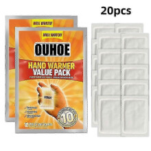 (20pcs) 40pcs Hot Hands Hand Warmers HotHands Packs Warm Pocket Heat Outdoor PACK OF 10 PAIRS