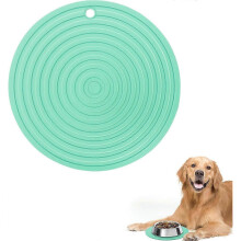 Dog Cat Bowl Mat, Waterproof Pet Food Mat, Non-Slip Silicone Pet Feeding Mat