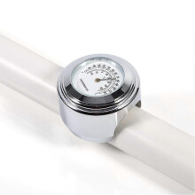 Motorcycle Handlebar Thermometer, 7/8 inch 1" Motorcycle Handlebar Mount Thermometer Waterproof Temp Dial