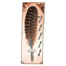 Classical Vintage Feather Fountain Pen Calligraphy Quill Dip Pen Home Decor Gift(04#)