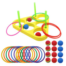 Pool Throwing Game, Swimming Ring Toy with Balls for Motor Skill Development in Water Sports