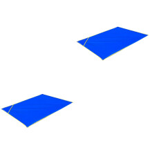 2Pcs Waterproof Oxford Cloth Picnic Mat Dark Blue Lightweight Portable