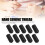 10Pcs Nylon Elastic Thread Black 10.6x5.2cm DIY 7