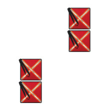 4Pcs Red Reflective Safety Flags Oxford Cloth Truck Trailer Kayak Load