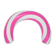 Pink Inflatable Swim Ring and Curved Pool Noodle for Water Activities, 29.48x5.89x5.89 Inches