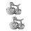2Peças Ornamento Cerâmica Para E 1