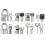 8-Piece Transparent Practice Lock Set for Locksmith Training, Includes Padlocks and Tubular Locks 1
