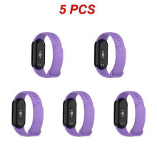 (Style C 5pcs) 1/3/5PCS Smart Watch Strap Waterproof Silicone Replacement Wrist Strap For Bracelet 8 Strap Wear Resistant