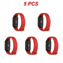 (Style E 5pcs) 1/3/5PCS Smart Watch Strap Waterproof Silicone Replacement Wrist Strap For Bracelet 8 Strap Wear Resistant
