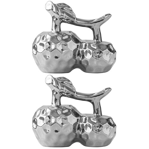 2Peças Ornamento Cerâmica Para E 2