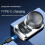 (gradient blue) Mini Electric Shaver Beard Trimmer Razor Portable Mini Shaver USB Charge Acces 3