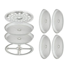8 Pieces French Press Replacement Parts Stainless Steel Set, 6 Pieces 4in Universal French Press Screen