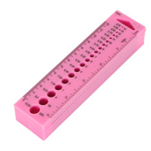 10Pcs Plastic Knitting Needle Gauge Ruler Set Portable Sewing & Measuring Tools