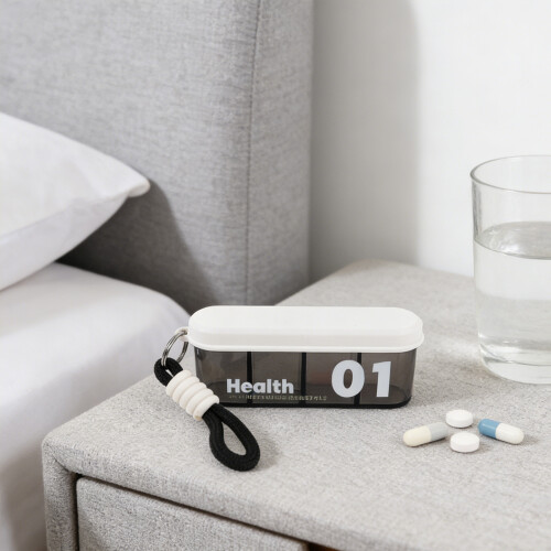 Compact Multi-Compartment Pill Case Portable Medicine Organizer 2