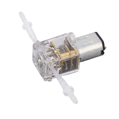 Mini Peristaltic Pump 1ml/min Flow Transparent Shell Medical Dosing Pump 3V 2