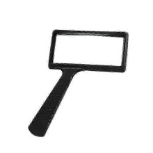 5X Handheld Magnifying Glass - Rectangular Design with Scratch-Resistant Lens for UK Use