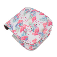 Mini 11/12 Case, 14x12x8 cm, Flamingo Pink/White