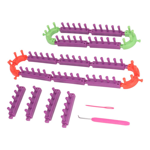 Multi-purpose Knitting Loom Kit 48 Pins Detachable ABS Easy to Set Up