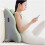 (Blue) Bed Wedge Pillow for Adults - Low-Profile Design, Memory Foam Bed Pillow 2