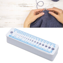 Knitting Needle Size Ruler 20pcs Soft Plastic Gauge for Craft & Patchwork