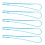 Plastic Drawstring Threader Kit 15pcs Blue 1
