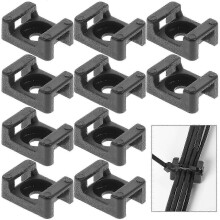 500-Piece Saddle-Type Cable Tie Mounts for Organising Wires and Cables in UK Households