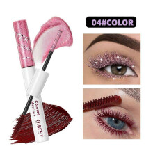 (Color04) QIBEST Sparkling Diamond Color Pearl Shine Smooth And Thickening Mascara