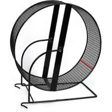 Metal Hamster Wheel with Stand - Silent Spinner for Quiet Exercise in UK Pet Cages